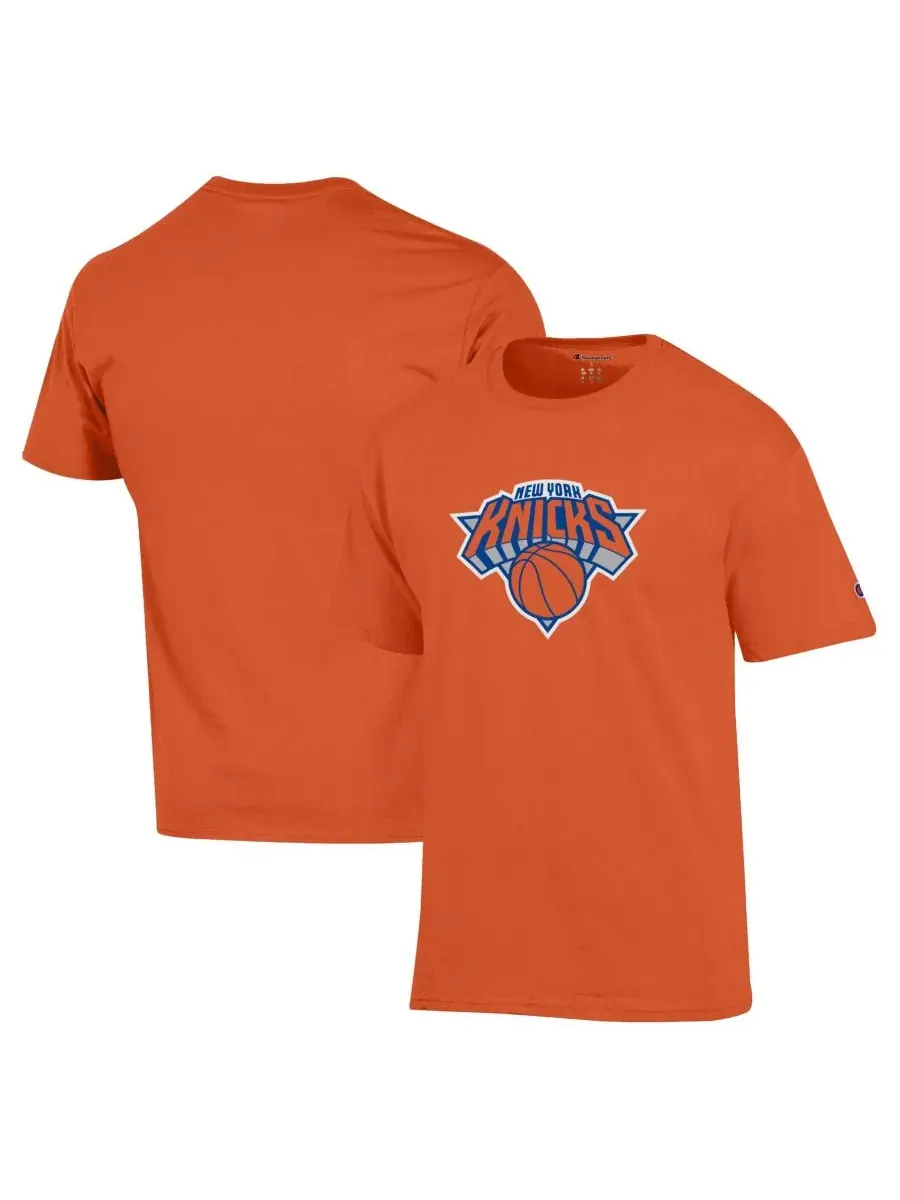 Футболка с принтом New York Knicks Champion — изображение 1 из 3, оранжевый