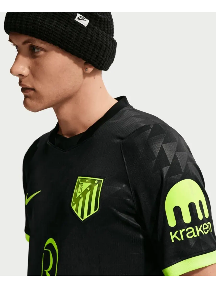 Футбольная футболка Nike Atletico de Madrid 2026/27 Away Stadium Replica Jersey — изображение 2 из 5, черный