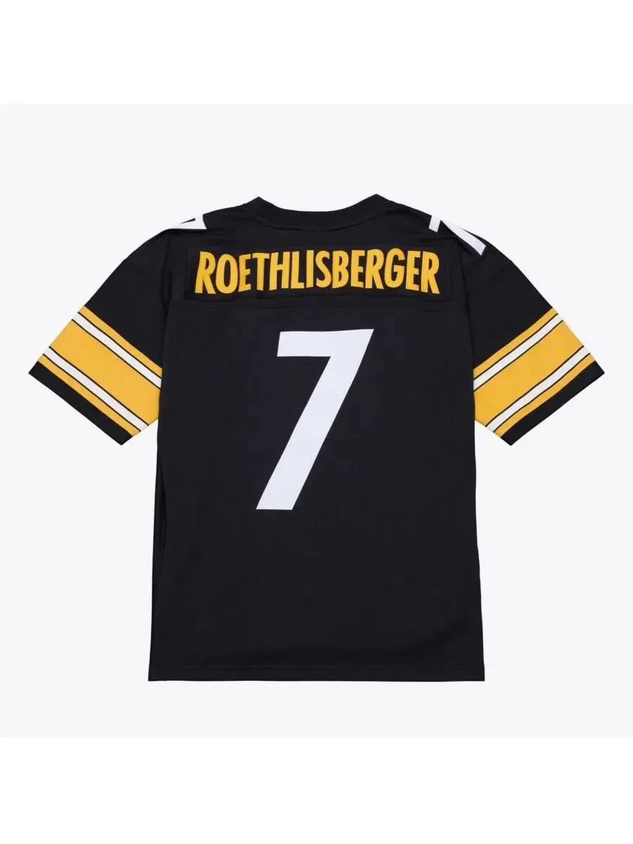 Реплика джерси Ben Roethlisberger Legacy Throwback Mitchell & Ness — изображение 2 из 5, черный