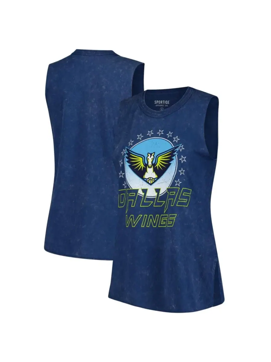 Маечка без рукавов Rock Roll Collection Turner Mineral Wash Tank Sportiqe — изображение 1 из 4, темно-синий
