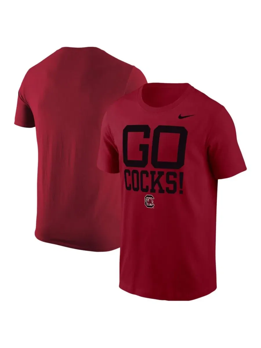 Футболка с принтом Go Cocks Nike — изображение 1 из 3, гранат