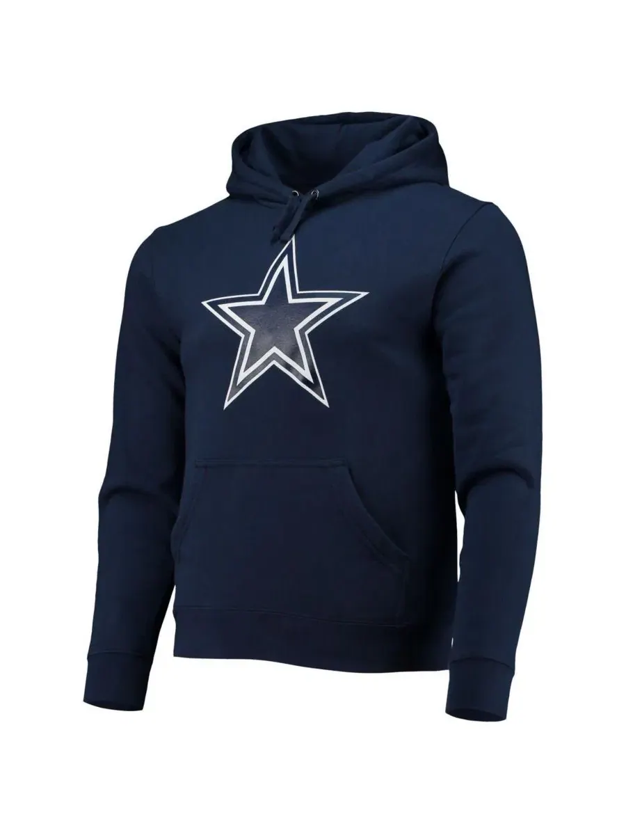 Толстовка на молнии с капюшоном CeeDee Lamb Navy Dallas Cowboys Big & Tall Fleece Name & Number — изображение 2 из 3