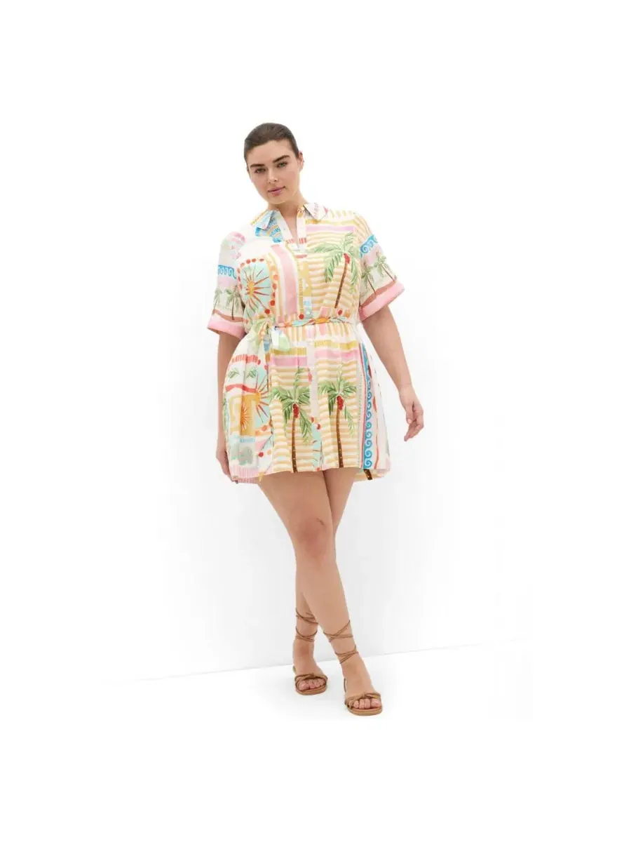 Платье-мини Lia Sea Dream Placement Print CITY CHIC, Sea Dream Plc — изображение 1 из 5