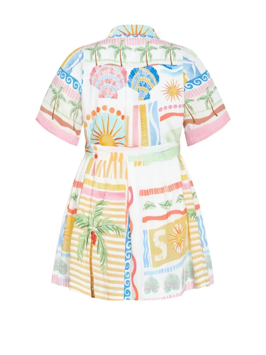 Платье-мини Lia Sea Dream Placement Print CITY CHIC, Sea Dream Plc — изображение 3 из 5