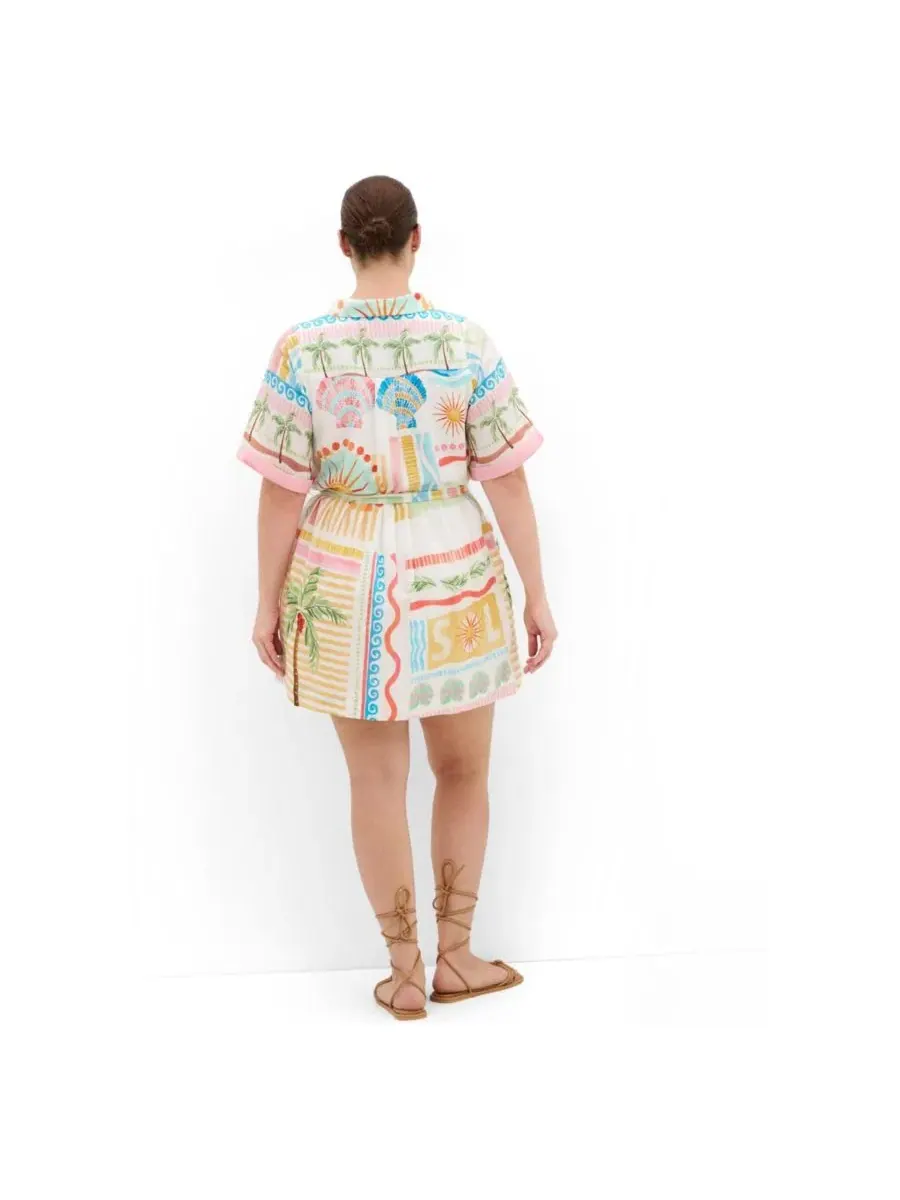 Платье-мини Lia Sea Dream Placement Print CITY CHIC, Sea Dream Plc — изображение 5 из 5