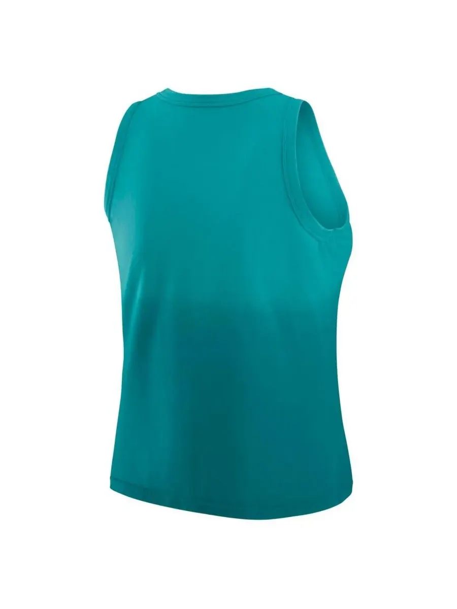 Женская майка x Gracie Hunt Aqua Miami Dolphins Ombre WEAR by Erin Andrews — изображение 3 из 3, голубой