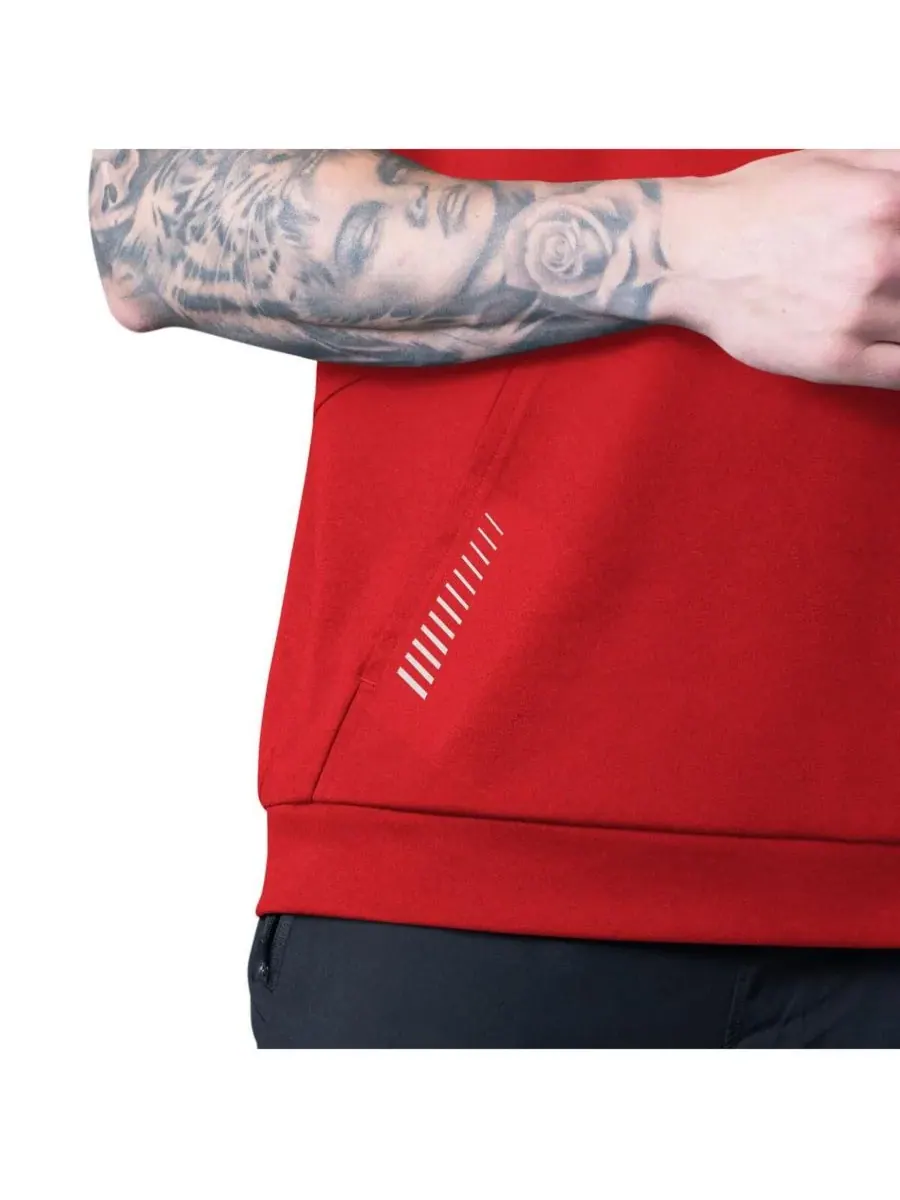 MSX by Michael Strahan Мужская красная толстовка без рукавов Kansas City Chiefs Tri-Blend Rebound — изображение 4 из 4