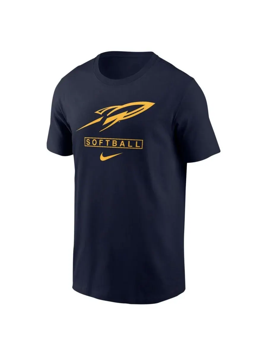 Nike Мужская темно-синяя футболка для софтбола команды Toledo Rockets — изображение 2 из 3, темно-синий