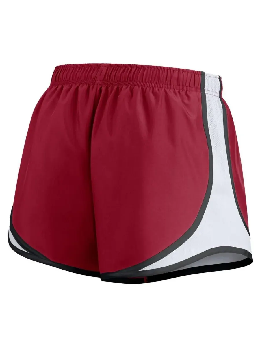 Nike Женские шорты Crimson Oklahoma Sooners Spring Break Tempo Performance Shorts — изображение 2 из 3, белый