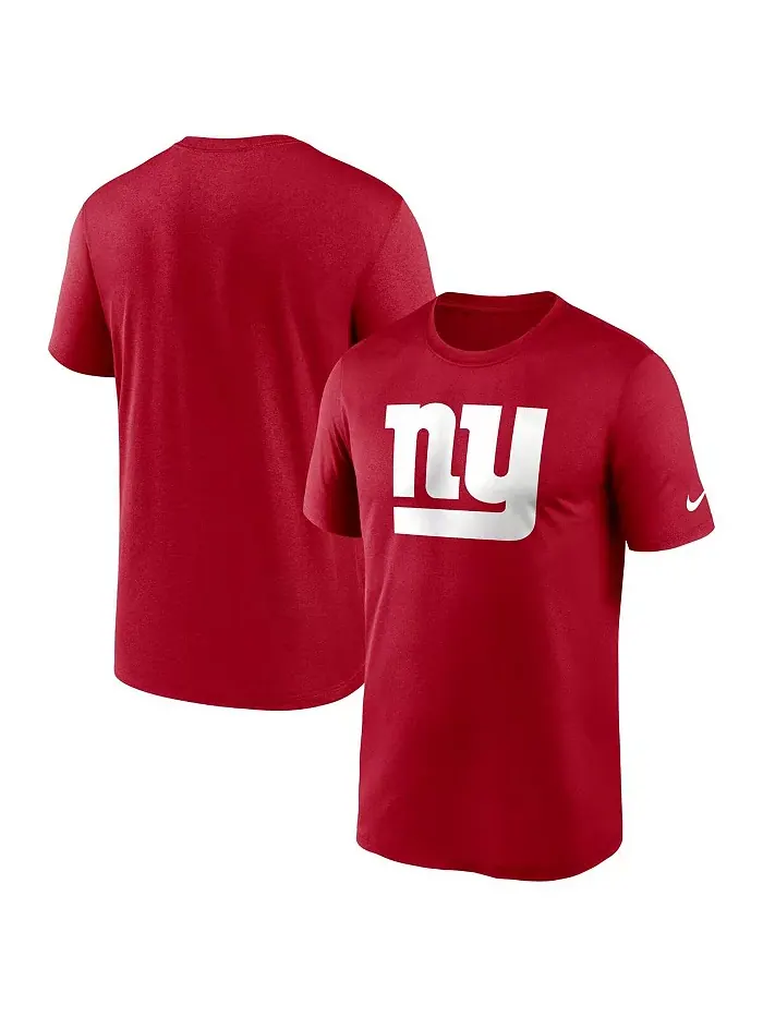 Мужская красная футболка New York Giants Legend Logo Performance Nike — изображение 1 из 3