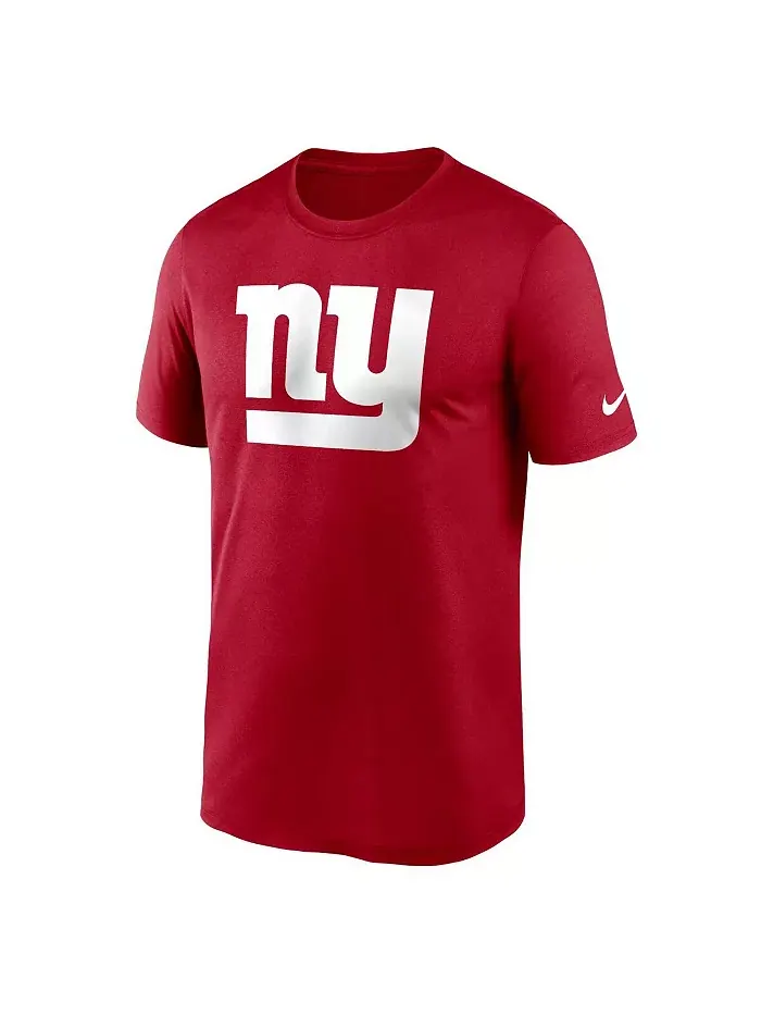 Мужская красная футболка New York Giants Legend Logo Performance Nike — изображение 2 из 3