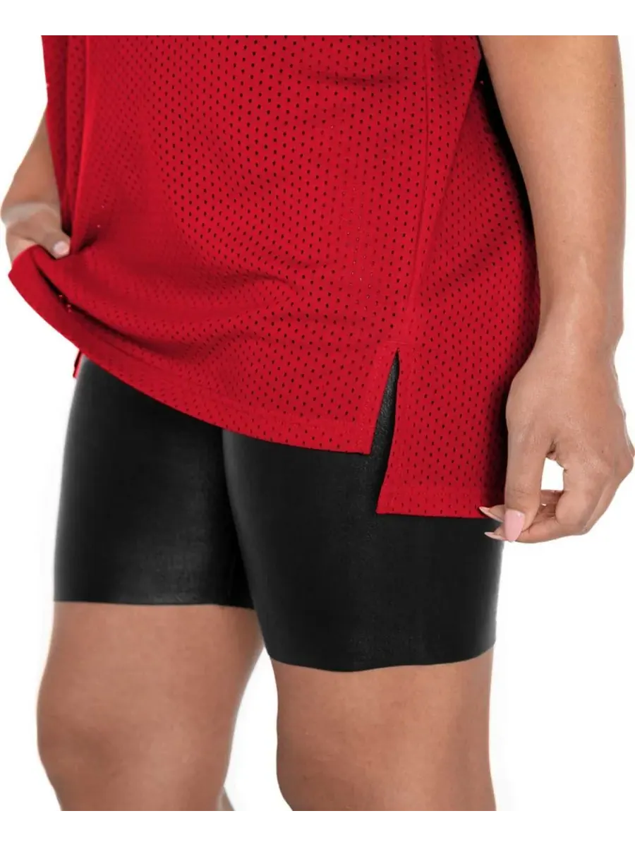 Gameday Couture Женская красная футболка с стразами "Wisconsin Badgers Until Kickoff" — изображение 2 из 3, красный черный