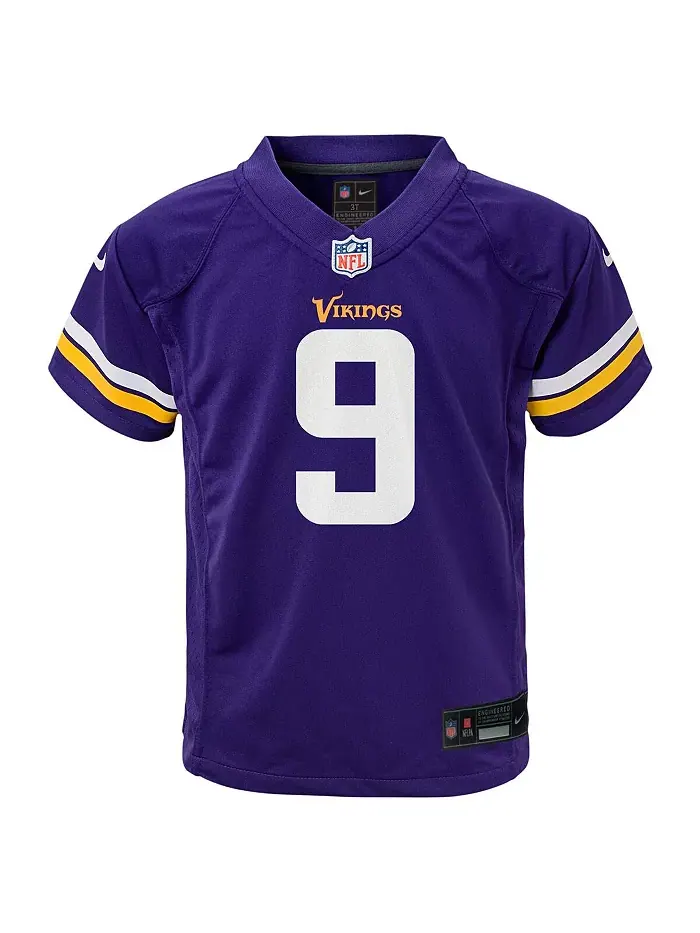 Детская игровая футболка J.J. McCarthy Minnesota Vikings в фиолетовом цвете Nike — изображение 2 из 3