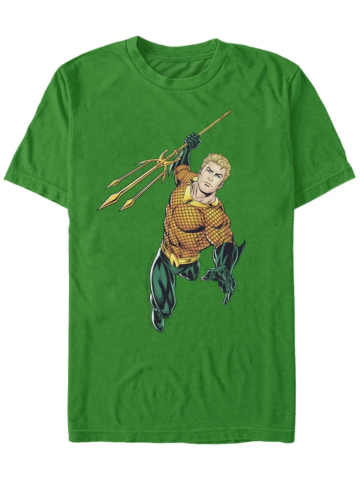 Мужская футболка с коротким рукавом dc aquaman trident action pose Fifth Sun