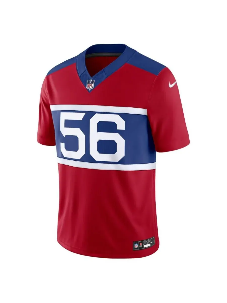 Nike Мужская футболка Lawrence Taylor Century Red New York Giants Alternate Vapor FUSE Retired — изображение 3 из 3, красный