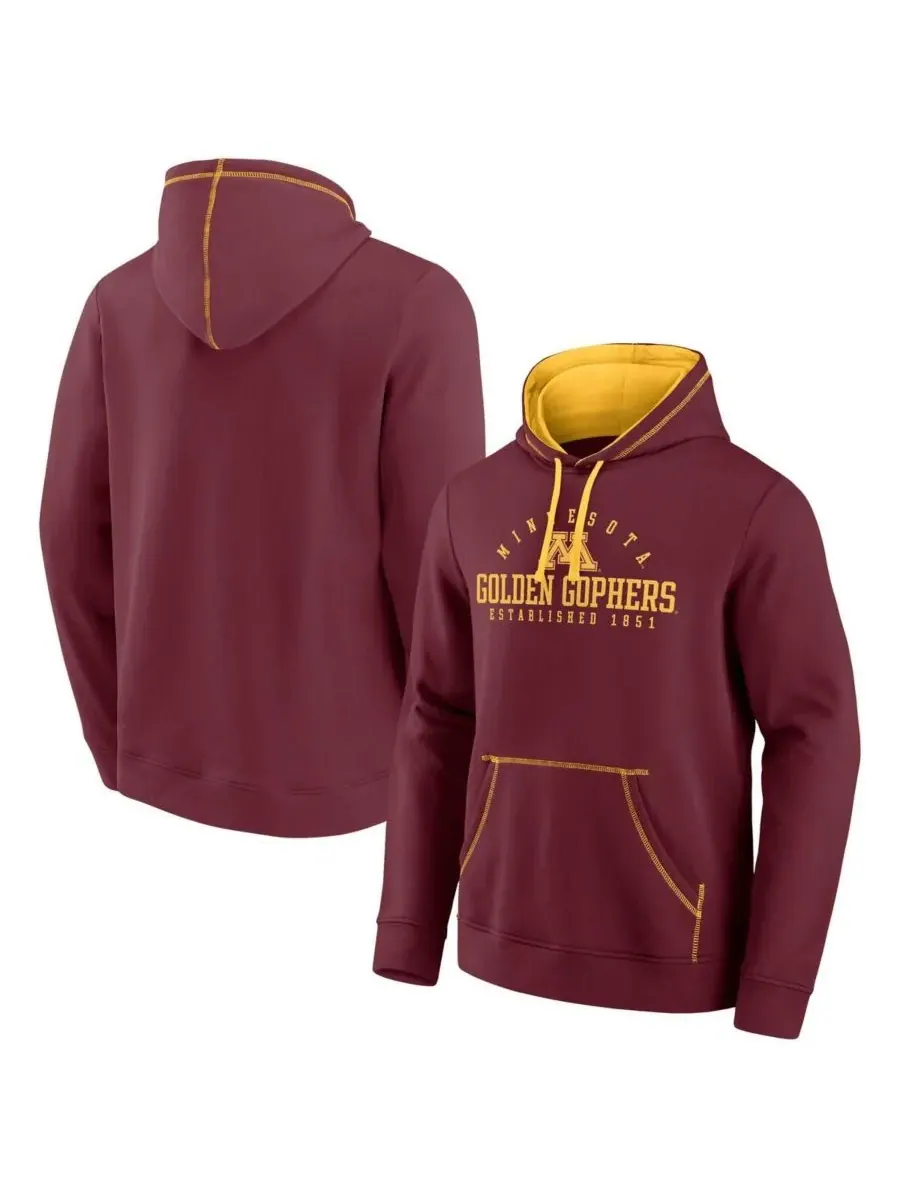 Fanatics Мужская флисовая толстовка с капюшоном Toppler бордового цвета с символикой команды — изображение 1 из 3, коричневый