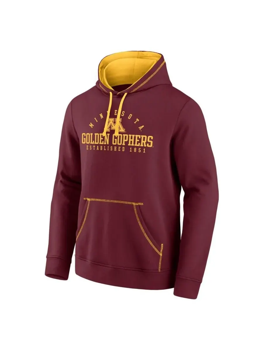 Fanatics Мужская флисовая толстовка с капюшоном Toppler бордового цвета с символикой команды — изображение 2 из 3, коричневый