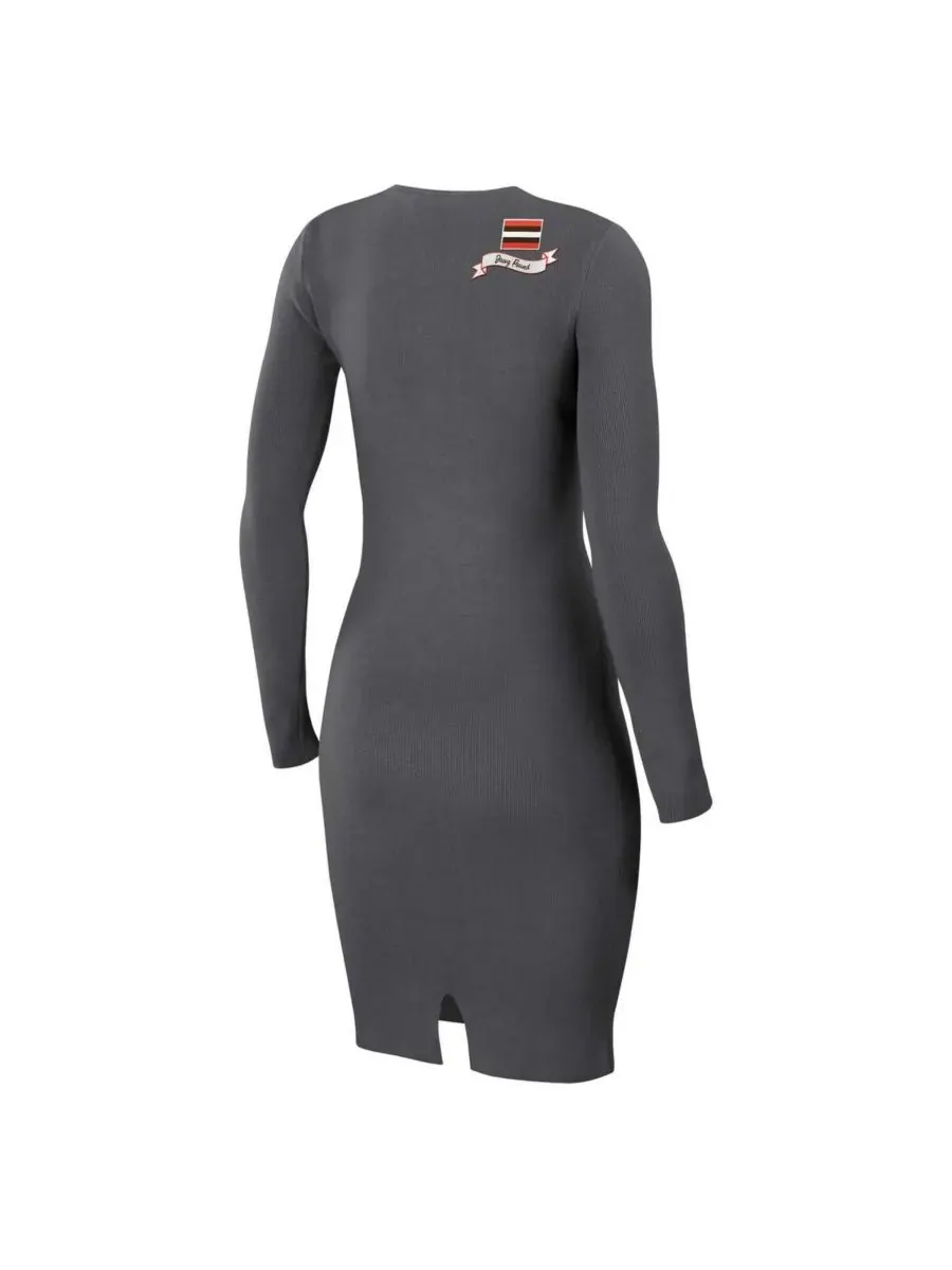 WEAR by Erin Andrews Женское платье с длинными рукавами и шнуровкой цвета угольно-серого цвета с — изображение 2 из 3