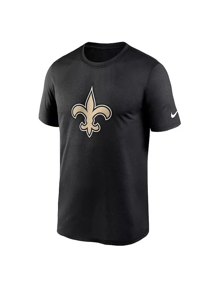 Мужская черная футболка с логотипом легенды New Orleans Saints Performance Nike — изображение 2 из 3