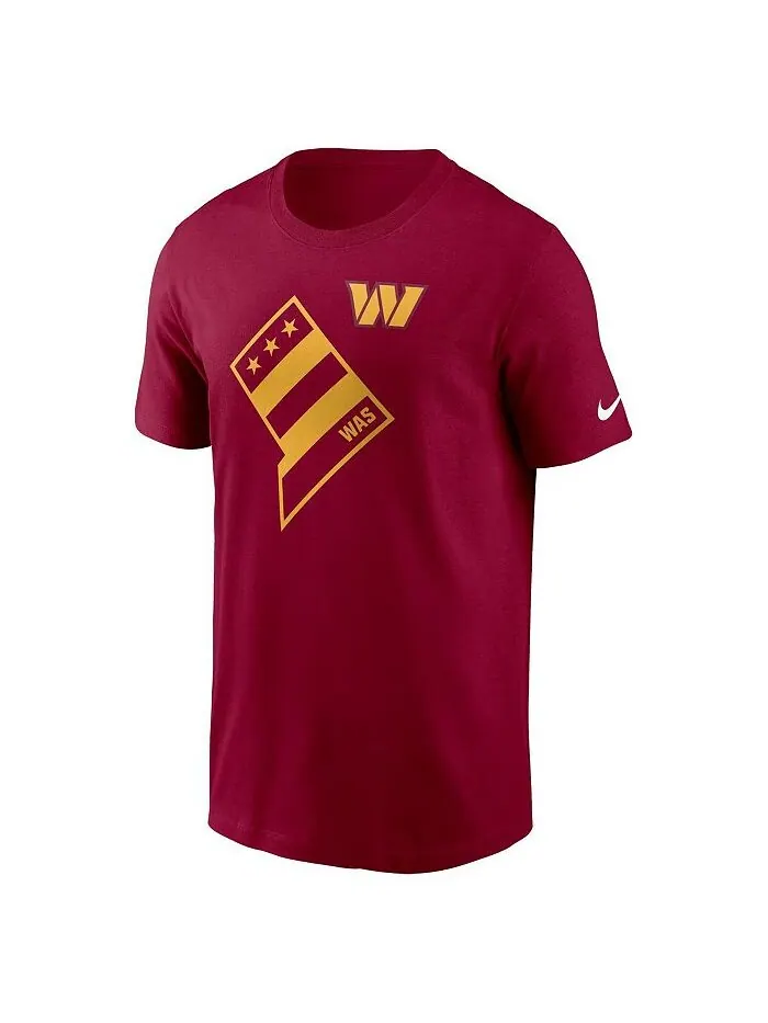 Мужская бордовая футболка Washington Commanders Local Essential Nike — изображение 2 из 3, бордовый