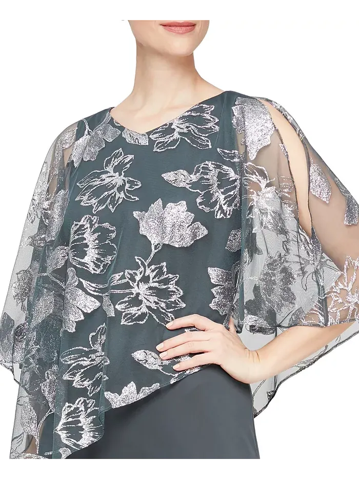 Женское новинка: платье с асимметричным лифом и накладным лифом SL Fashions — изображение 2 из 3