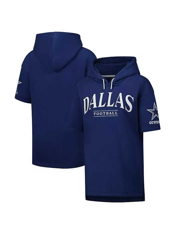 Мужская и женская толстовка с капюшоном Dallas Cowboys Elements Ready с короткими рукавами в — изображение 1 из 3