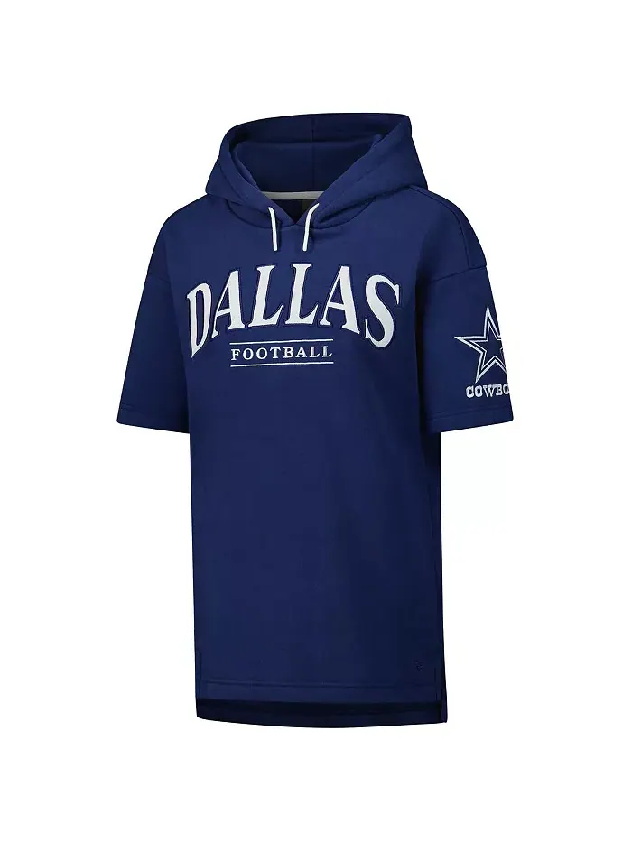 Мужская и женская толстовка с капюшоном Dallas Cowboys Elements Ready с короткими рукавами в — изображение 2 из 3