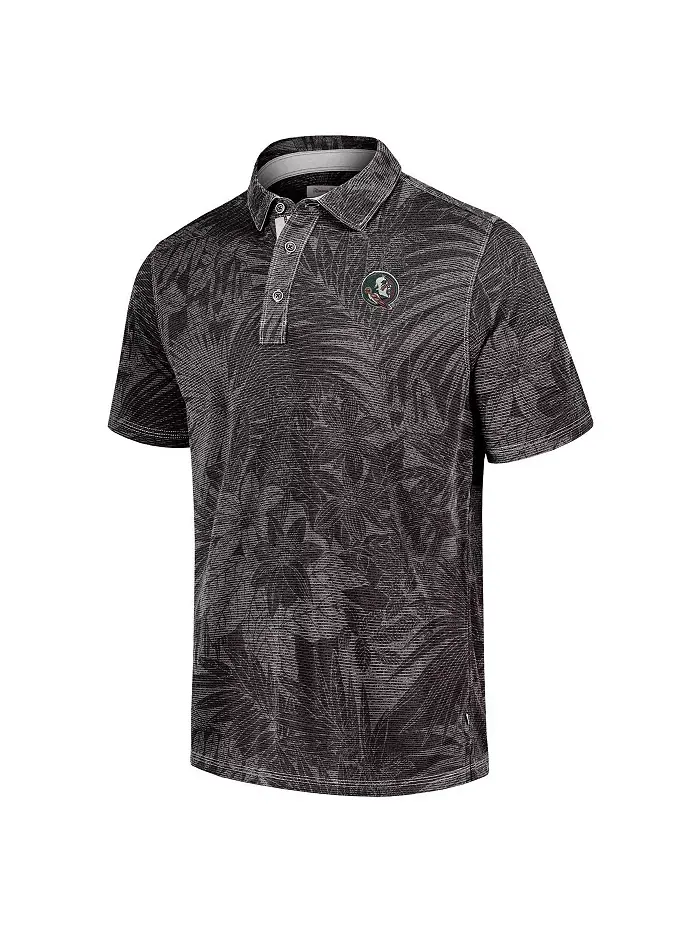 Мужская черная поло Sport Santiago Paradise Florida State Seminoles Tommy Bahama — изображение 2 из 3