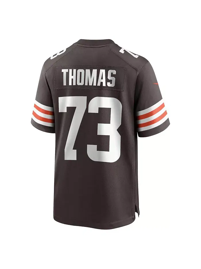 Мужская игровая футболка Joe Thomas Brown Cleveland Browns из линейки Retired Player Nike — изображение 2 из 2