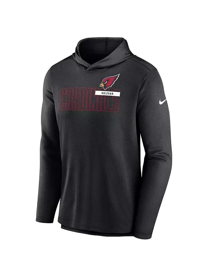 Мужская черная толстовка с капюшоном Arizona Cardinals Performance Team Nike — изображение 3 из 3