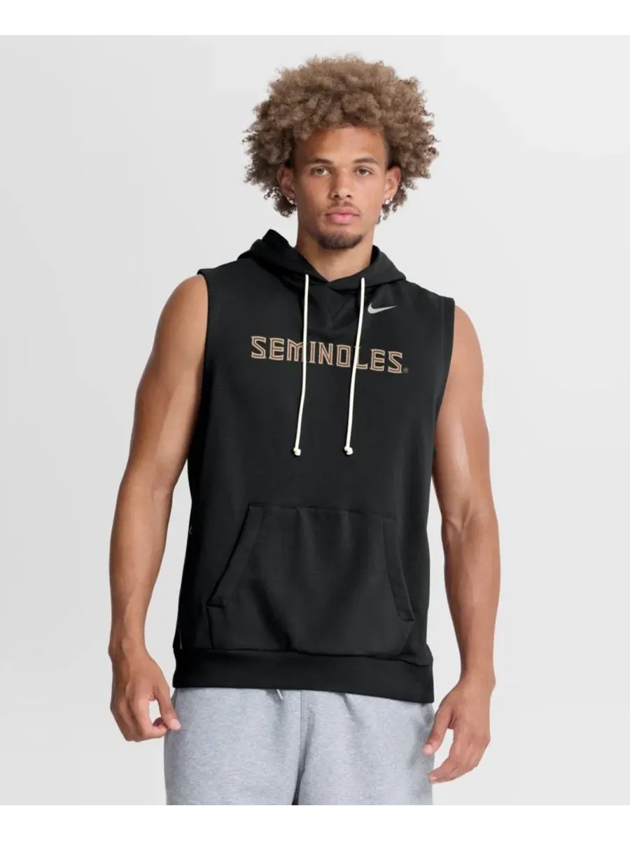 Худи без рукавов с принтом Florida State Seminoles 2026 Sideline Sleeveless Dri-FIT Hoodie Nike