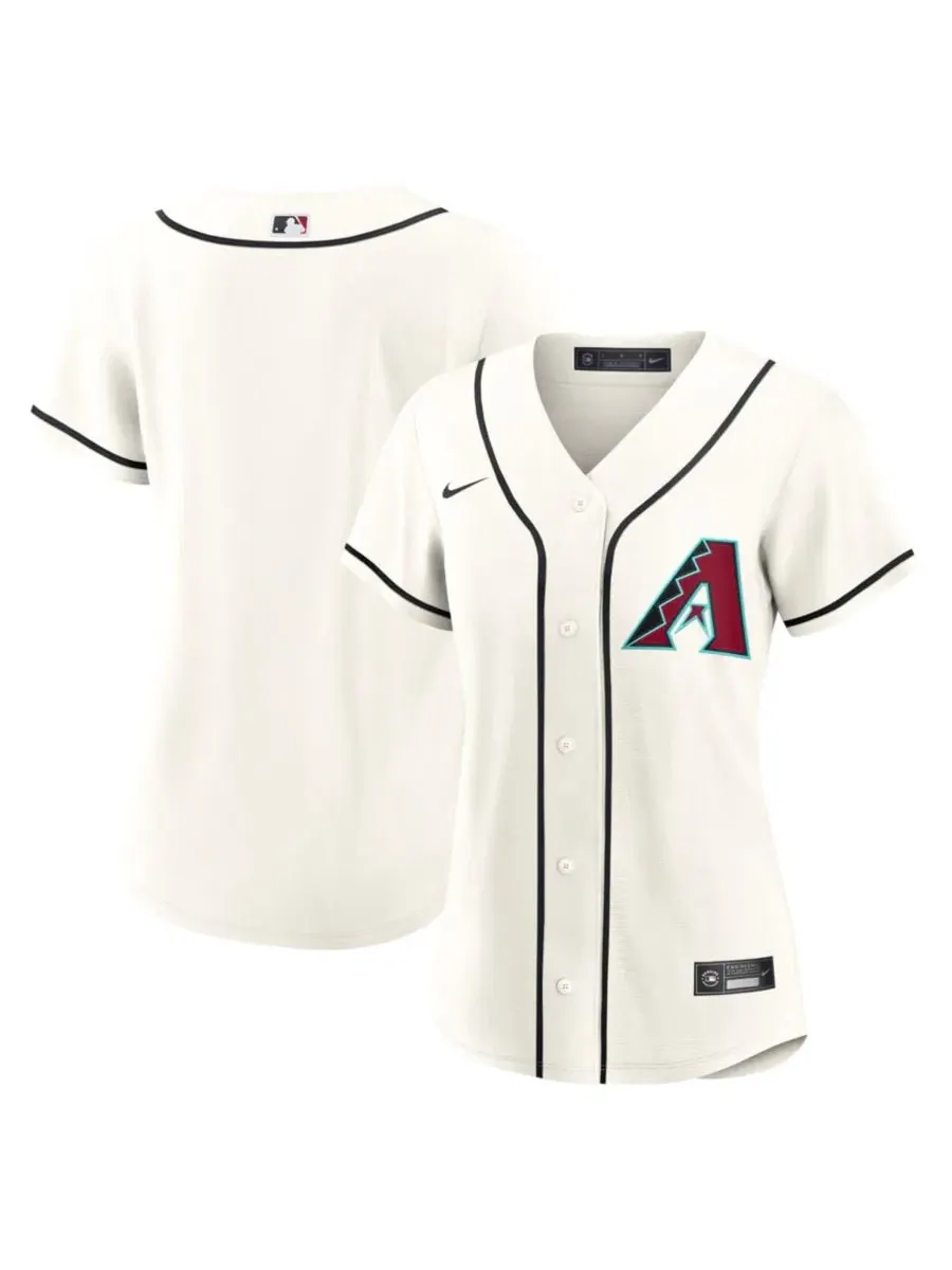 Бейсбольная джерси с принтом Arizona Diamondbacks Nike — изображение 1 из 3, кремовый