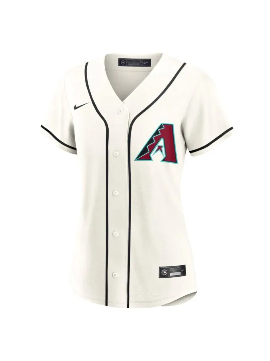Бейсбольная джерси с принтом Arizona Diamondbacks Nike — изображение 2 из 3, кремовый