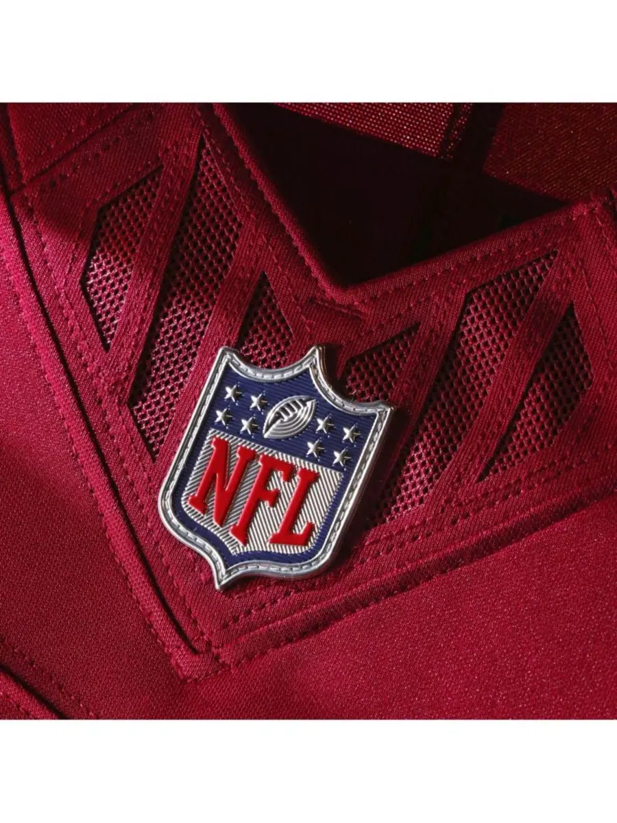 Футболка Nike с длинным рукавом, модель Jayden Daniels Vapor F.U.S.E. Stitched Limited, бордовая — изображение 4 из 5