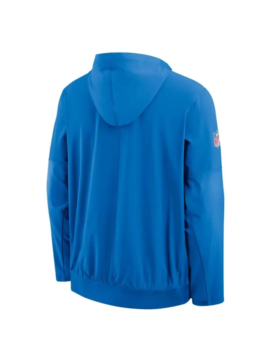 Ветрозащитная куртка-анорак с капюшоном, полузамок, Dri-FIT Nike — изображение 3 из 3, синий серый