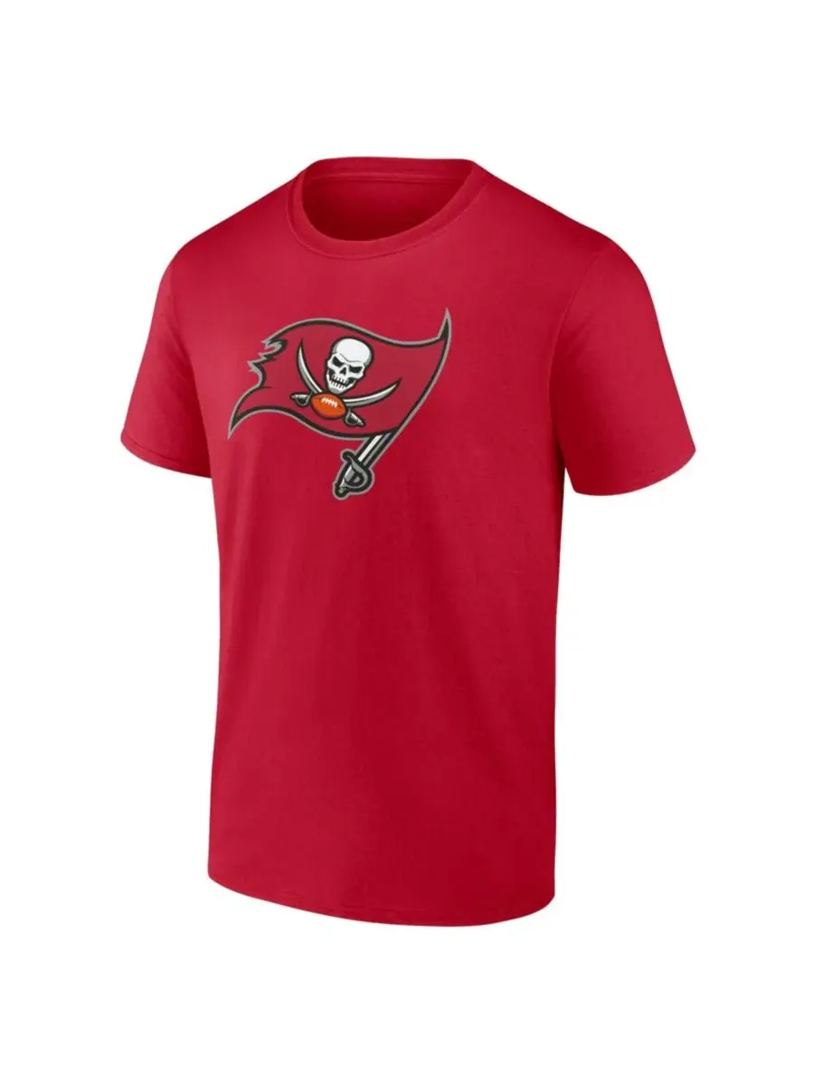 Футболка с принтом Primary Logo Tampa Bay Buccaneers Logo Athletic — изображение 2 из 4, красный