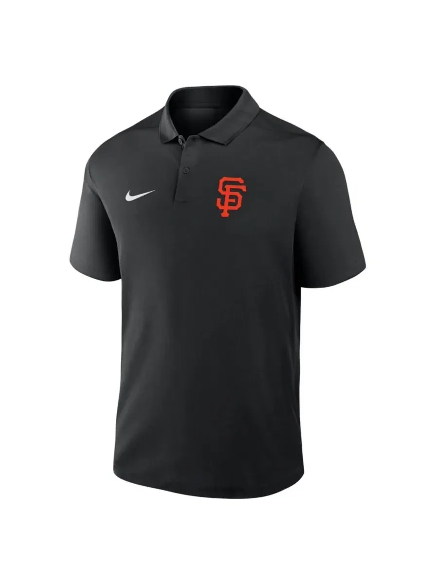 Мужское поло Dri-FIT Victory San Francisco Giants Nike — изображение 2 из 3, черный