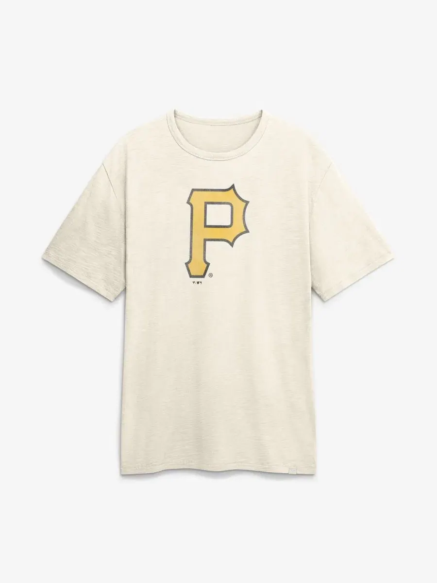 Футболка с принтом Pittsburgh Pirates Fanatics — изображение 1 из 2, бежевый