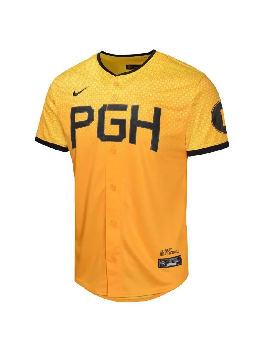 Детская футболка-джерси Nike Ronald Acuna Jr. Gold Atlanta Braves Alternate Limited — изображение 2 из 3, золото
