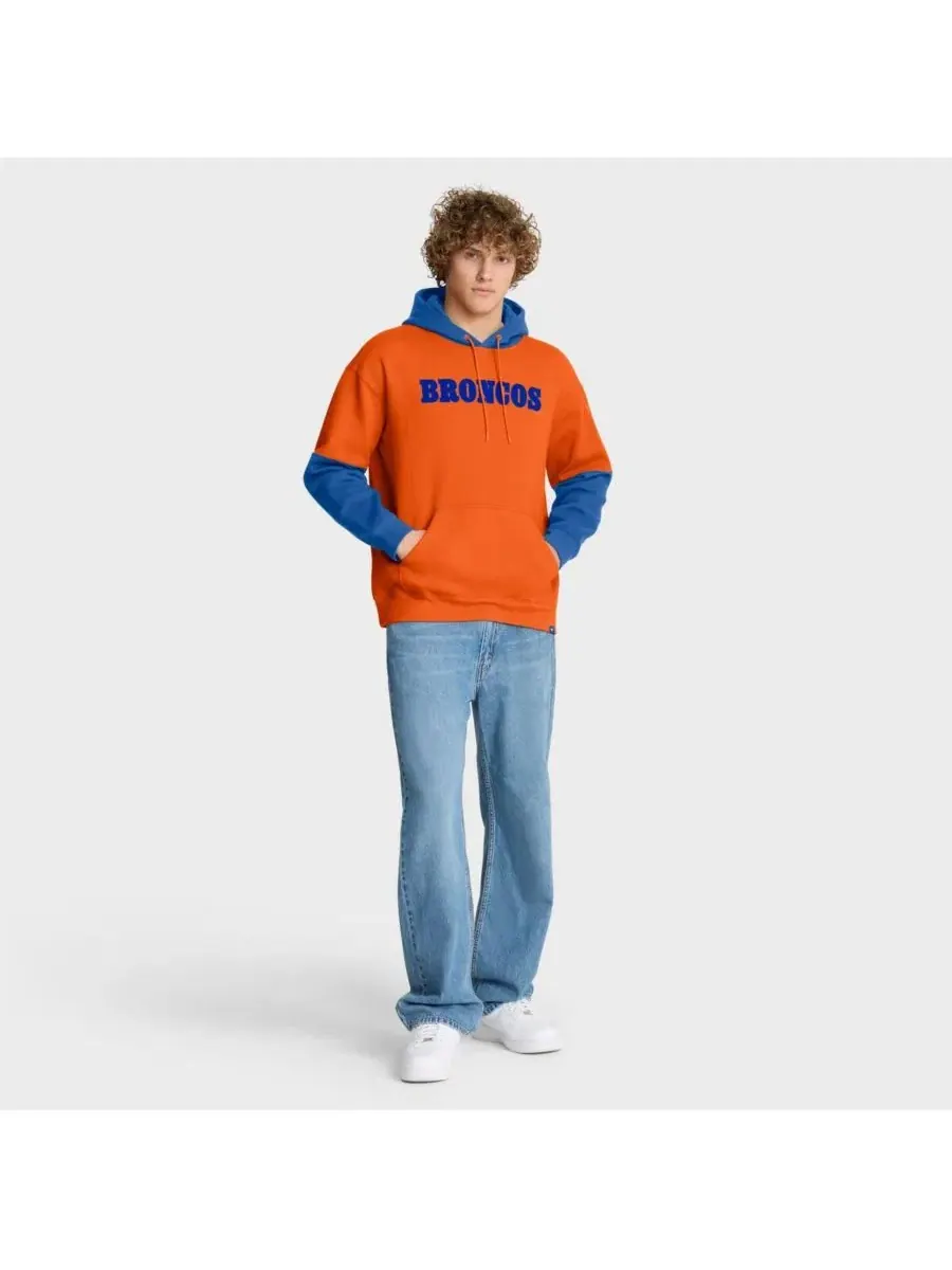 Толстовка с капюшоном Denver Broncos Helmet Retro Fanatics — изображение 4 из 5, оранжевый