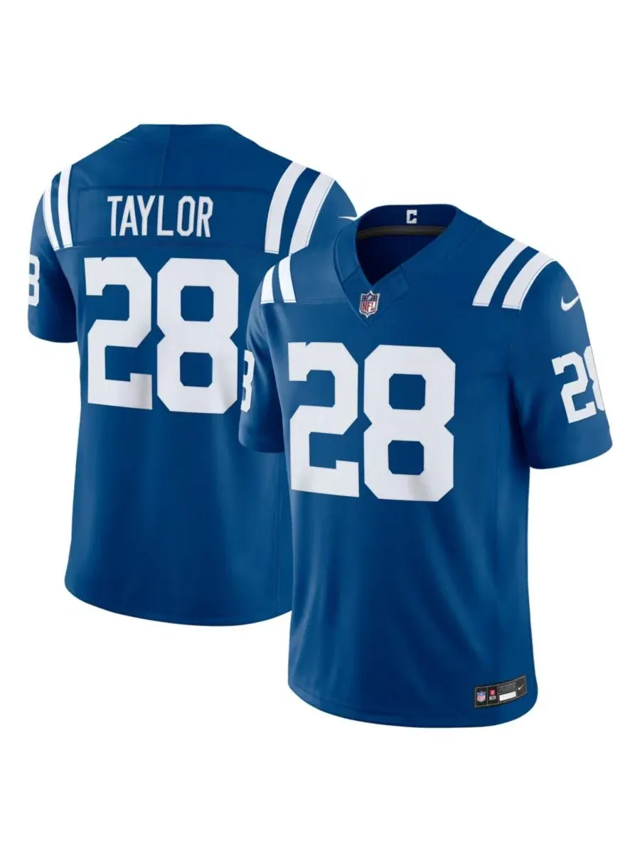 Мужская футболка Jonathan Taylor Vapor F.U.S.E. Stitched Limited Jersey Nike — изображение 1 из 3, королевский