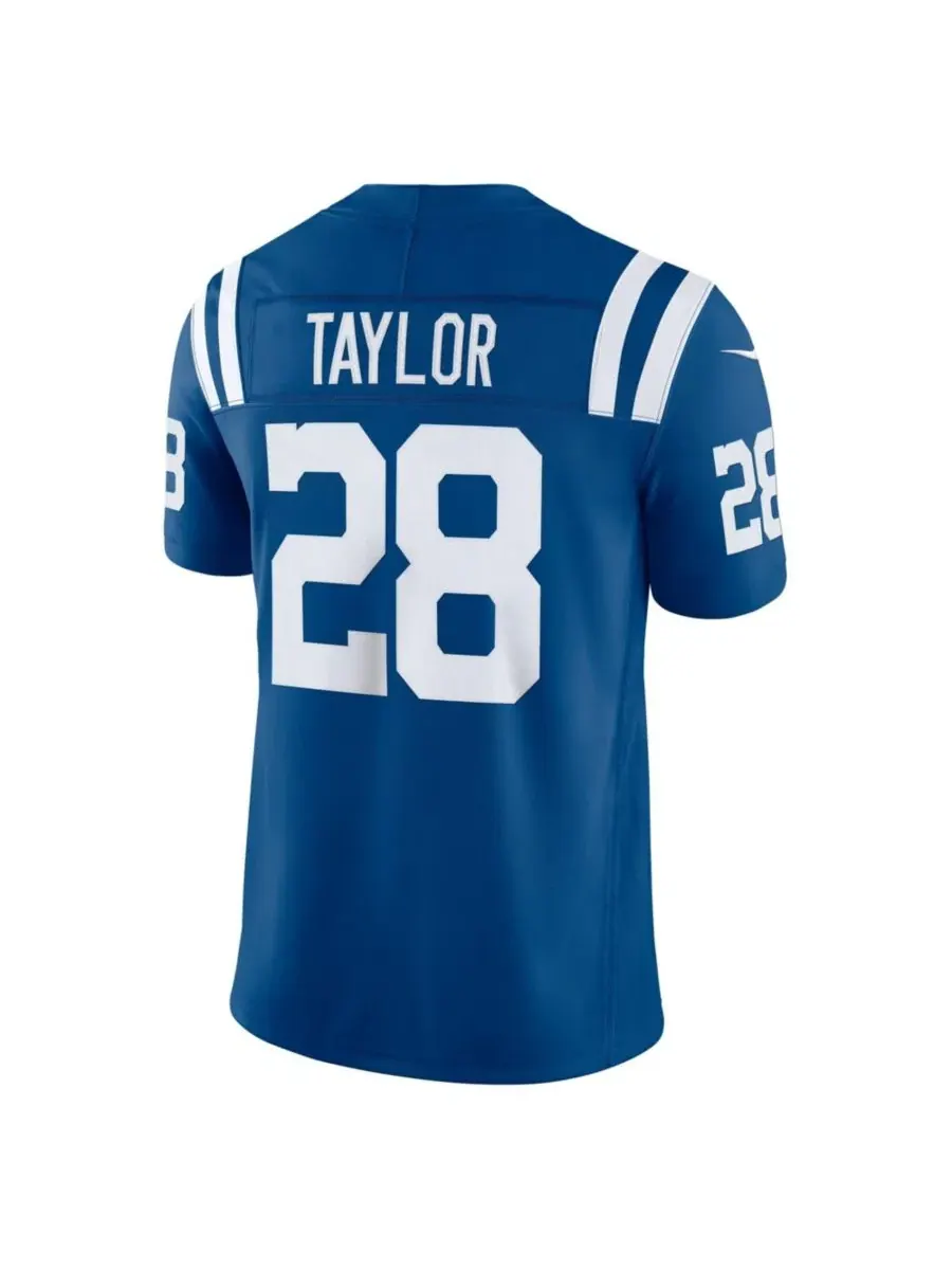 Мужская футболка Jonathan Taylor Vapor F.U.S.E. Stitched Limited Jersey Nike — изображение 2 из 3, королевский