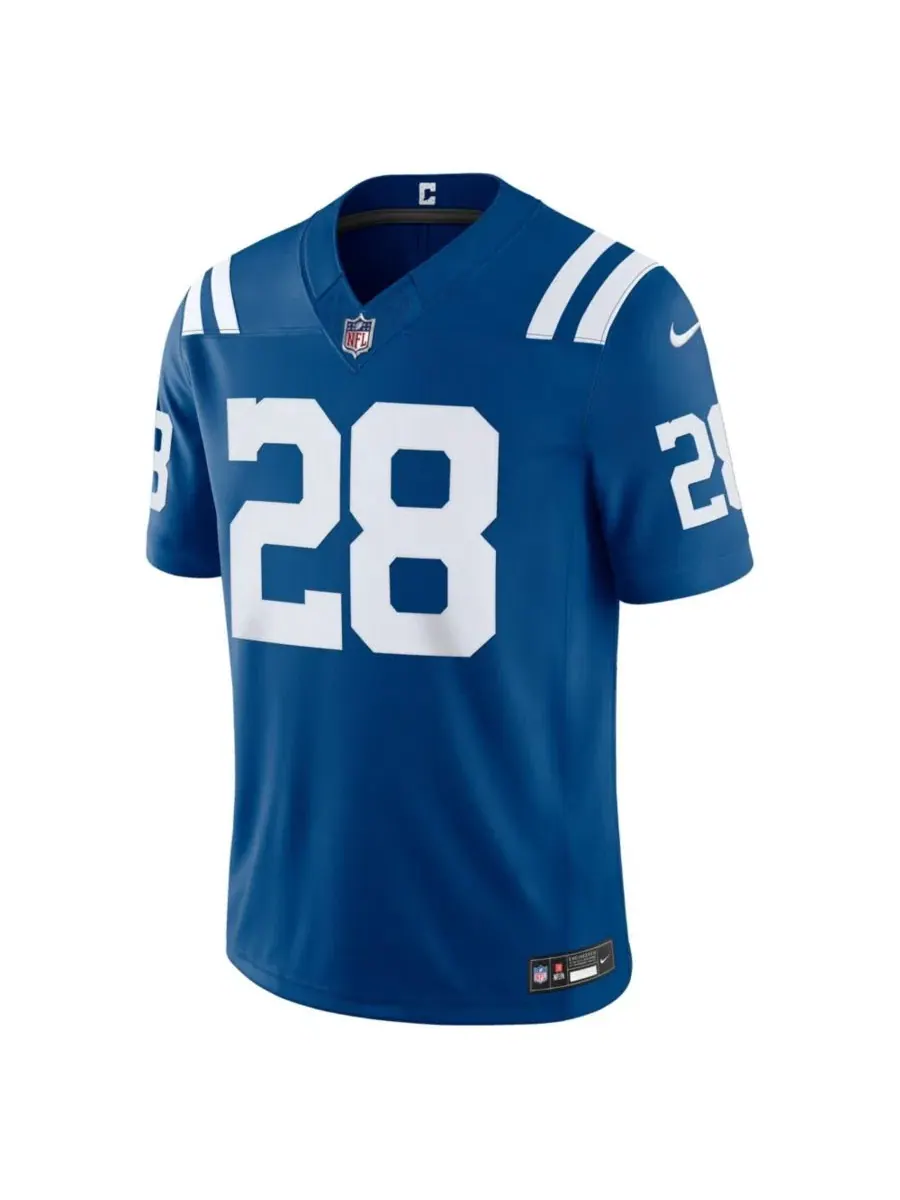 Мужская футболка Jonathan Taylor Vapor F.U.S.E. Stitched Limited Jersey Nike — изображение 3 из 3, королевский