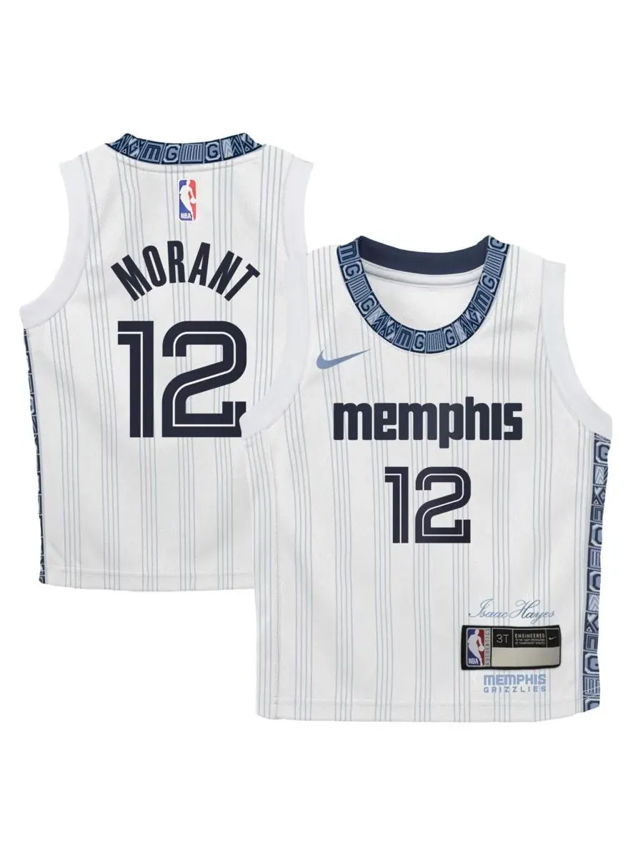 Детский джерси Swingman Ja Morant White Memphis Grizzlies Nike