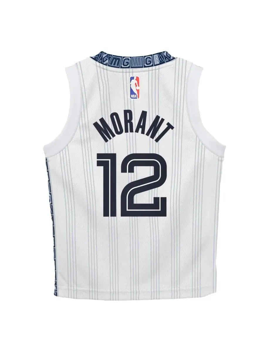 Детский джерси Swingman Ja Morant White Memphis Grizzlies Nike — изображение 3 из 3, белый