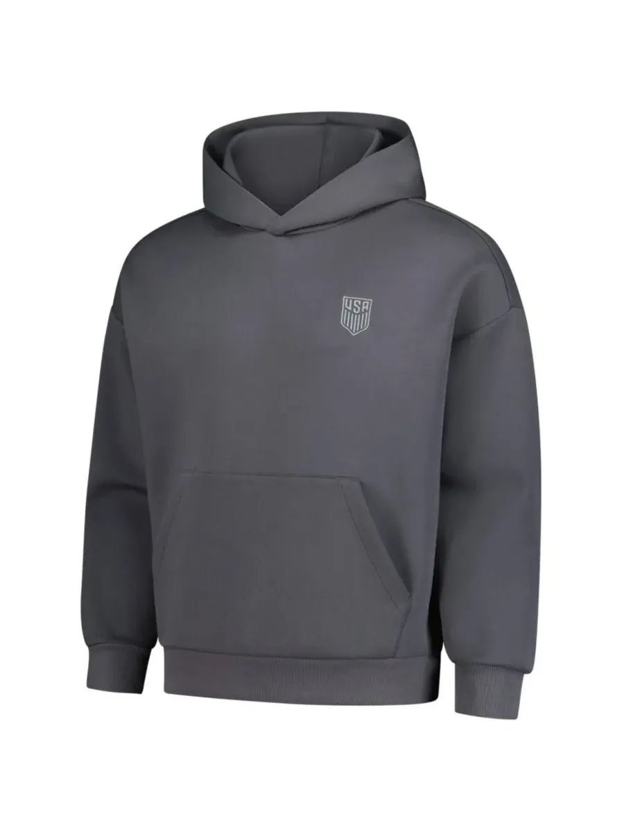 Толстовка мужская с капюшоном Luxe Signature Tri-Blend LevelWear — изображение 2 из 3, серый