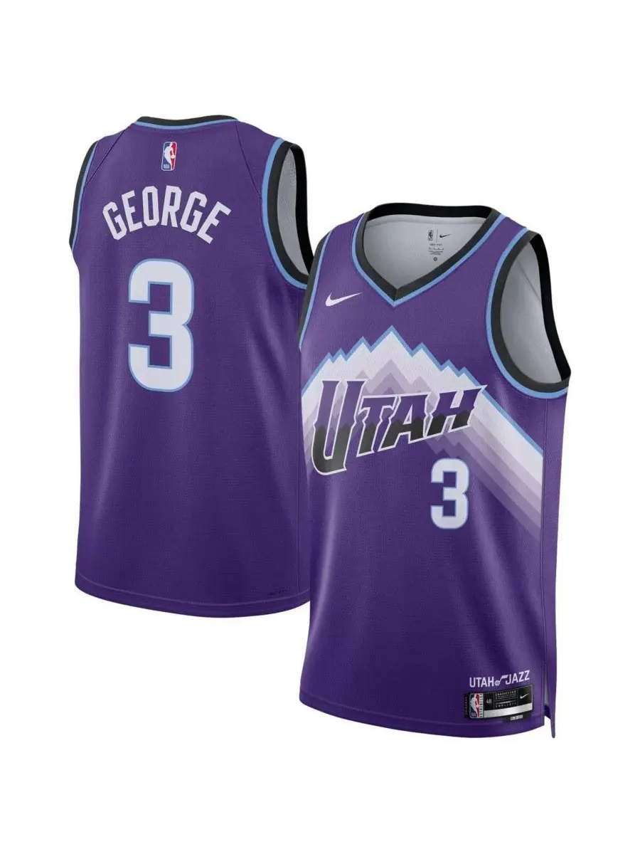 Nike Мужская и женская фиолетовая майка Keyonte George Utah Jazz Swingman - Icon Edition — изображение 1 из 3, фиолетовый