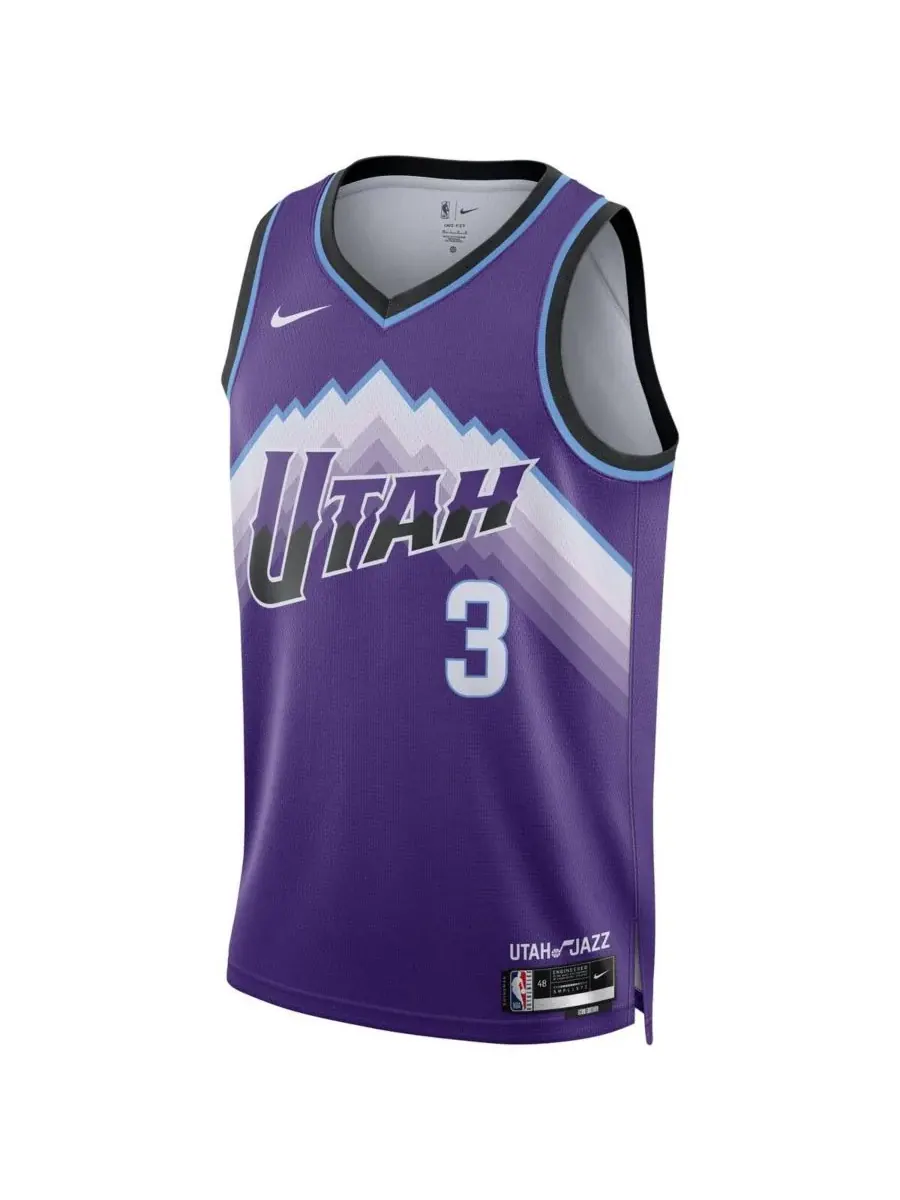 Nike Мужская и женская фиолетовая майка Keyonte George Utah Jazz Swingman - Icon Edition — изображение 2 из 3, фиолетовый