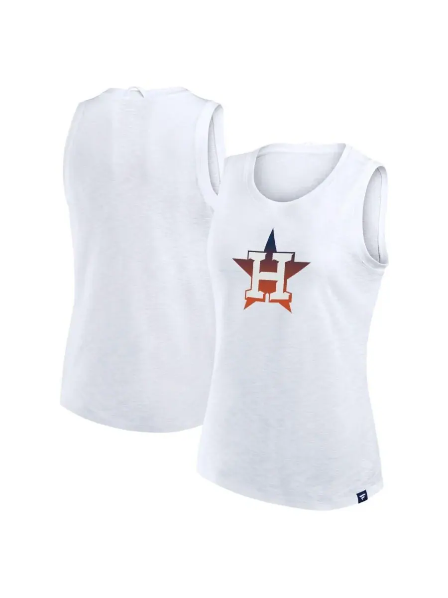 Fanatics Женская белая майка Houston Astros Activate Slub Tank Top — изображение 1 из 3, белый