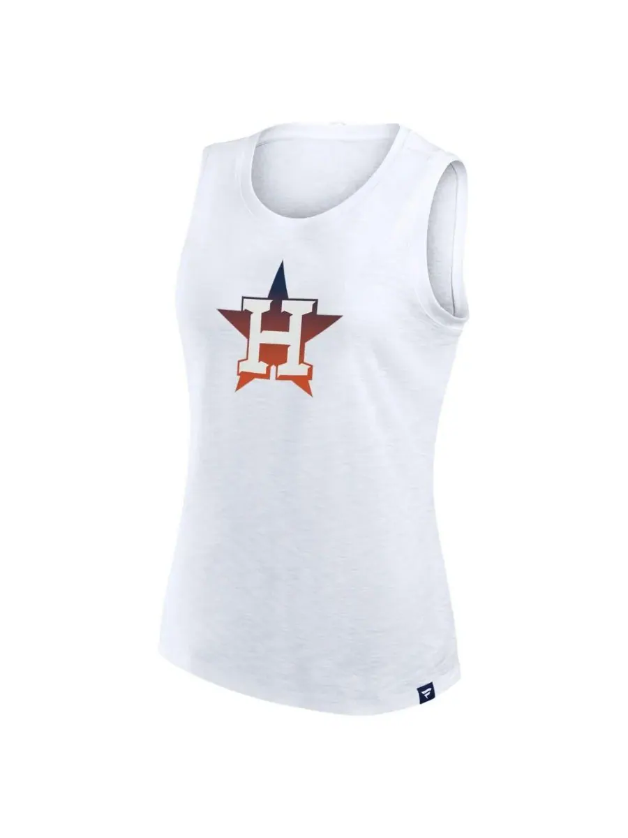 Fanatics Женская белая майка Houston Astros Activate Slub Tank Top — изображение 3 из 3, белый